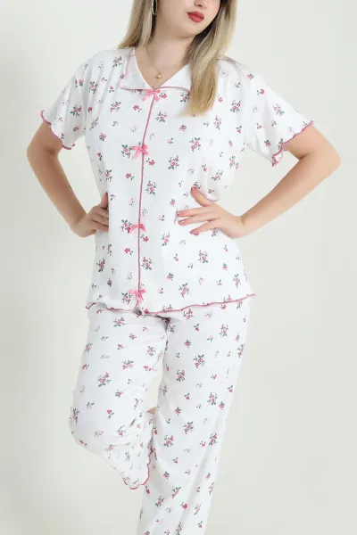 Pembe Sleepy Fiyonklu Kadın Pijama Takımı 466344