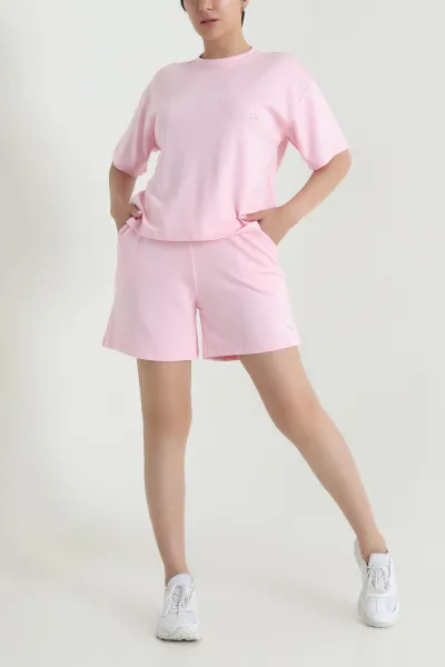 Pembe Şortlu Kadın Modal İkili Takım 464021