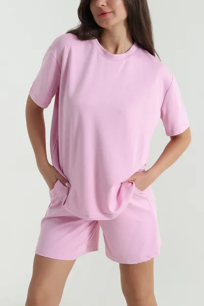 Pembe Şortlu Oysho Kadın İkili Takım 468859