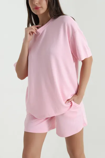 Pembe Şortlu Oysho Kadın İkili Takım 469351