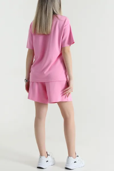 Pembe Şortlun Modal Kadın İkili Takım 466198