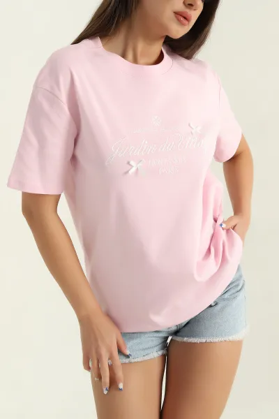 pembe-suprem-kumas-bisiklet-yaka-kadin-tisort-368200
