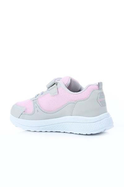Pembe Taş (31-35 Filet) Lastik Bağlı Çırtlı Fileli Kız Çocuk Spor Ayakkabı 168647