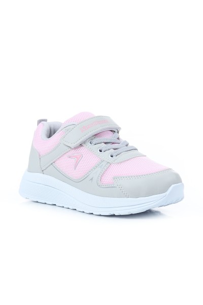 Pembe Taş (31-35 Filet) Lastik Bağlı Çırtlı Fileli Kız Çocuk Spor Ayakkabı 168647
