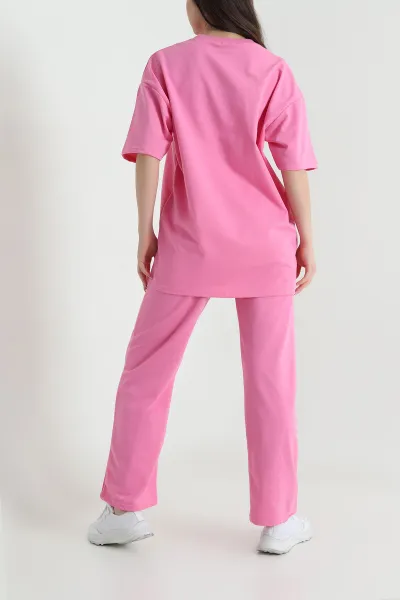 Pembe Taşlı Kristal Kadın İkili Takım 454528