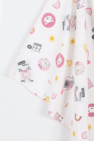 Pembe Tek Kat Pazen Battaniye (En:80 cm Boy:90 cm) 298318