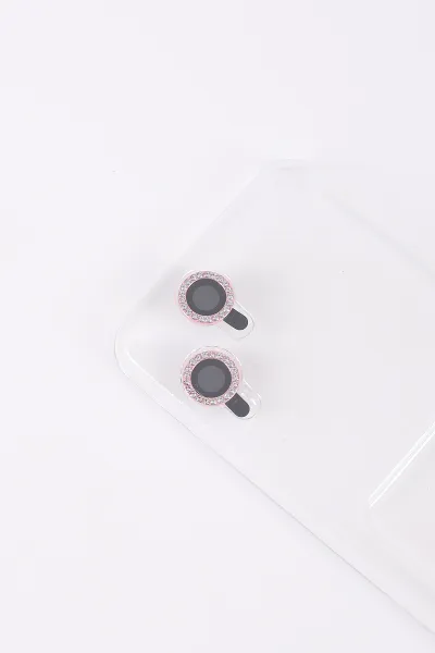Pembe TeknoCase İPhone 12 Uyumlu Beauty Case Serisi Lens Hediyeli Premium Sert Silikon Telefon Kılıfı 430420