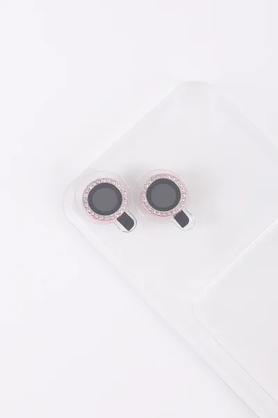 Pembe TeknoCase İPhone 13 Uyumlu Beauty Case Serisi Lens Hediyeli Premium Sert Silikon Telefon Kılıfı 430423