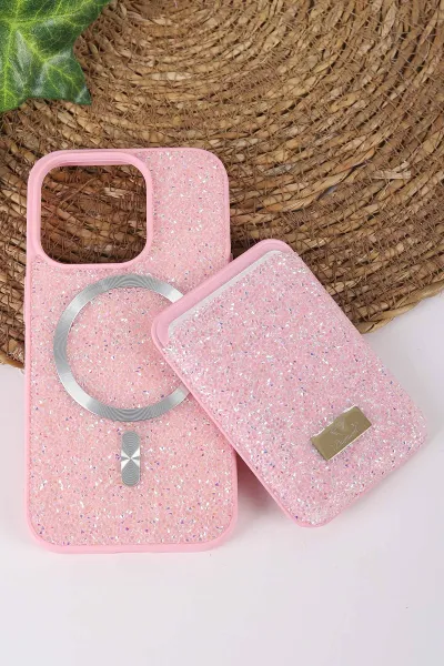 pembe-teknocase-iphone-14-pro-uyumlu-viola-diamond-case-serisi-kartlikli-lens-hediyeli-sert-silikon-telefon-kilifi-430802
