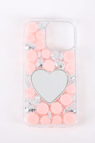 Pembe TeknoCase İPhone 15 Pro Max Uyumlu Beauty Case Serisi Lens Hediyeli Premium Sert Silikon Telefon Kılıfı 430452