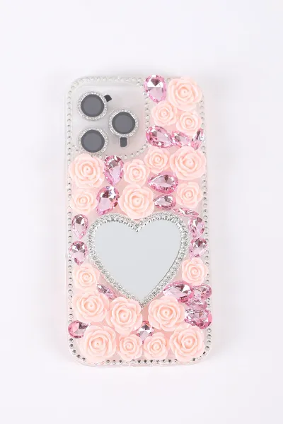 Pembe TeknoCase İPhone 16 Pro Max Uyumlu Beauty Case Serisi Lens Hediyeli Premium Sert Silikon Telefon Kılıfı 430463