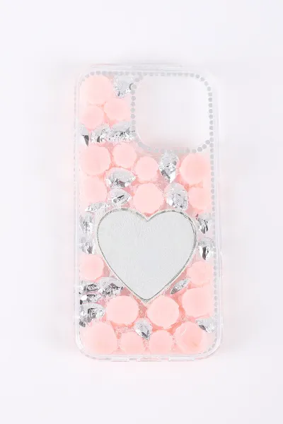 Pembe TeknoCase İPhone 16 Pro Max Uyumlu Beauty Case Serisi Lens Hediyeli Premium Sert Silikon Telefon Kılıfı 430463