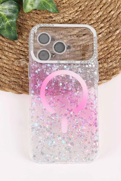 pembe-teknocase-iphone-17-pro-max-uyumlu-sortie-diamond-case-serisi-sert-silikon-telefon-kilifi-458017