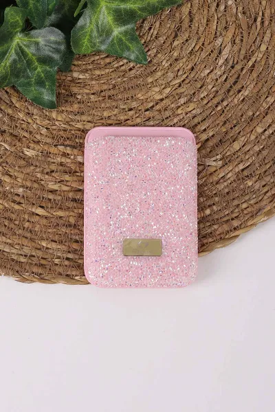 Pembe TeknoCase İPhone 17 Pro Max Uyumlu Viola Diamond Case Serisi Kartlıklı Lens Hediyeli Sert Silikon Telefon Kılıfı 430870