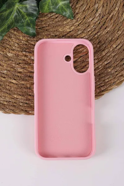 Pembe TeknoCase İPhone 17 Uyumlu Viola Diamond Case Serisi Kartlıklı Lens Hediyeli Sert Silikon Telefon Kılıfı 430858