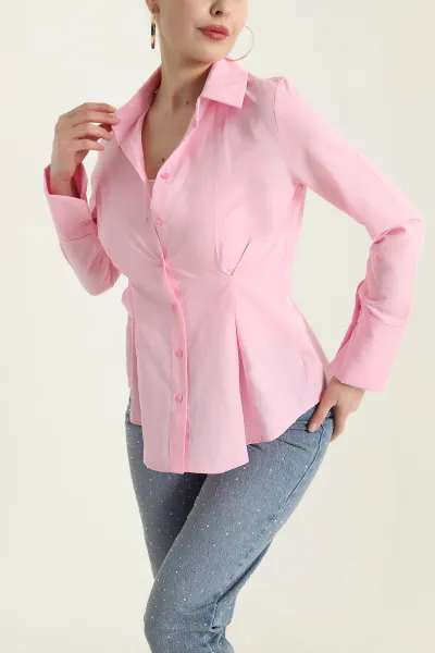 pembe-terikoton-bel-pileli-kadin-gomlek-431572