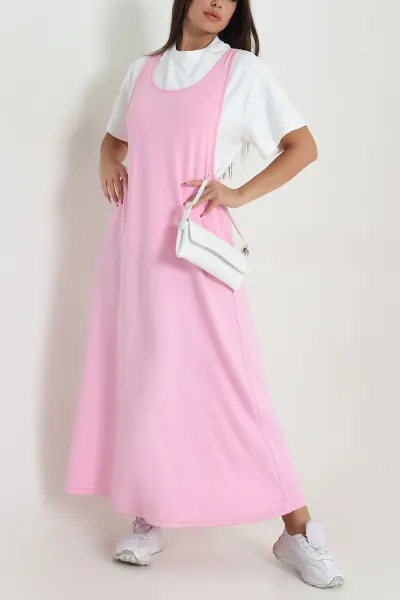 Pembe Tişörtlü Elbise Oysho Kadın İkili Takım 475364
