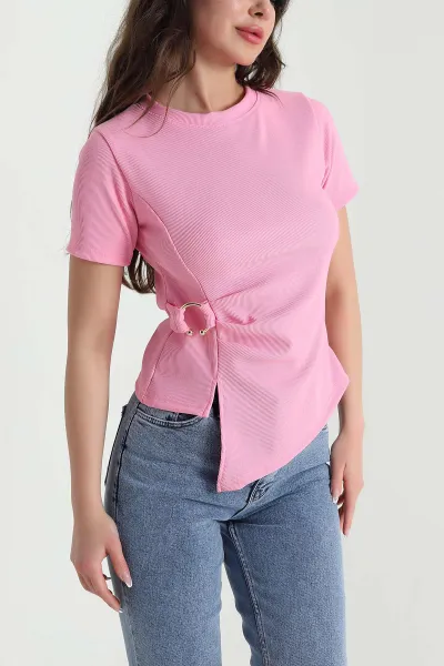 Pembe Tokalı Ottoman Kadın Bluz 457543