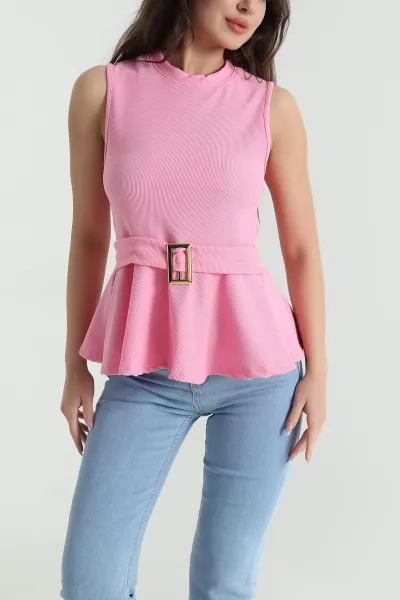 Pembe Tokalı Ottoman Kadın Bluz 462783