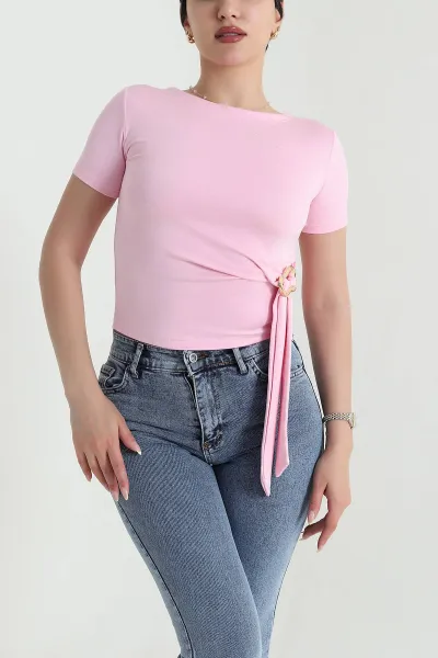 Pembe Tokalı Oysho Kadın Bluz 466911