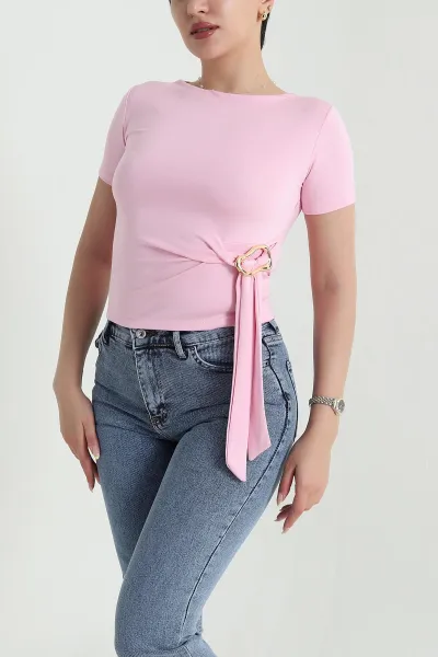 Pembe Tokalı Oysho Kadın Bluz 466911
