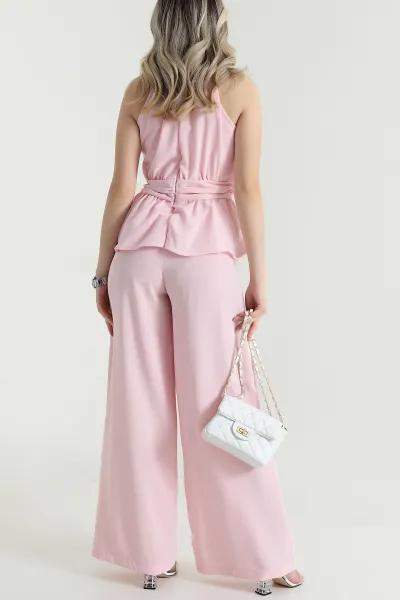 Pembe Tokalı Yeni Sezon Kadın Tulum 470898