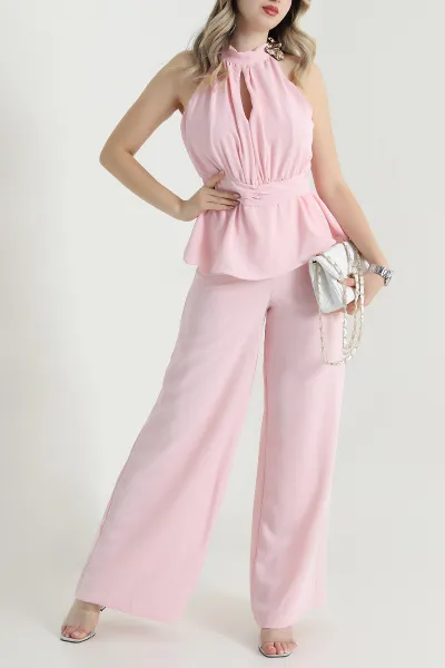Pembe Tokalı Yeni Sezon Kadın Tulum 470898
