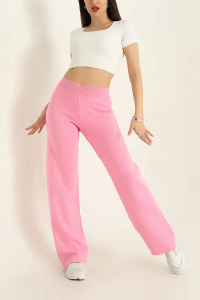 Pembe Triko Palazzo Pantolon 332437