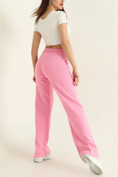 Pembe Triko Palazzo Pantolon 332437