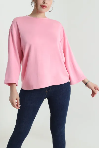Pembe Truvakar Kol Modal Kadın Tişört 474708