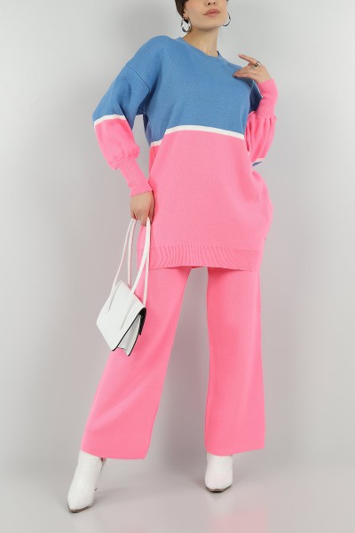 Pembe Tunik Pantolon Triko İkili Takım 147161