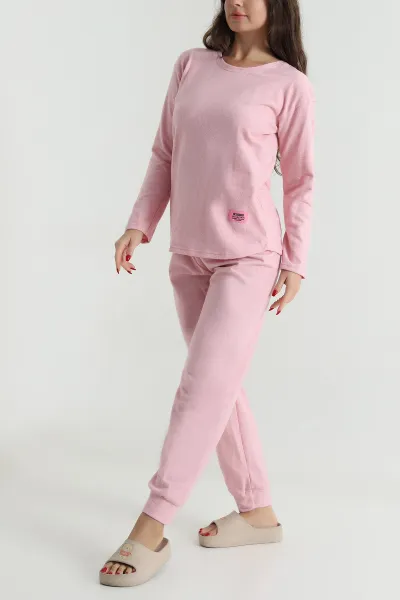 Pembe Uzun Kollu Conversion Kadın Pijama Takımı 494630