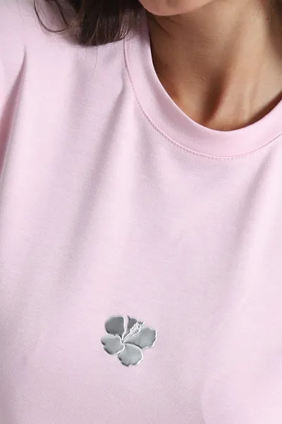 Pembe Varak Baskılı Oysho Kadın Elbise 472562