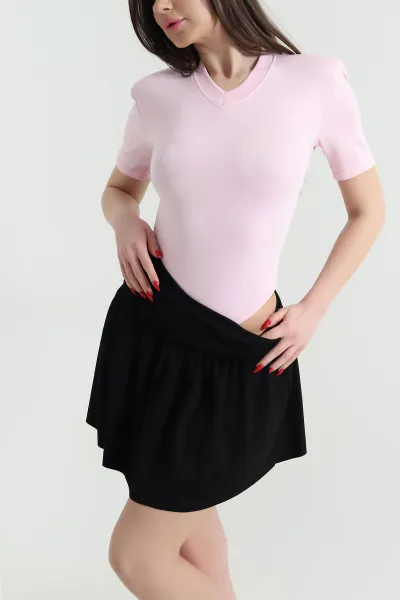 Pembe Vatkalı Oysho Kadın Zıbın Bluz 439835