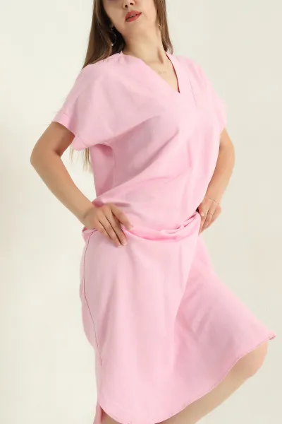 pembe-yaka-katlama-detay-terni-kadin-elbise-364463
