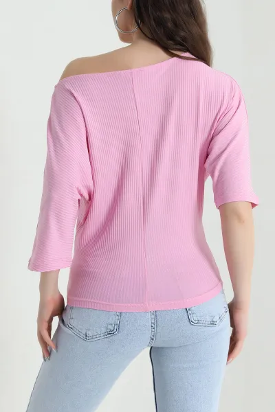Pembe Yarasa Kol Kadın Bluz 449243