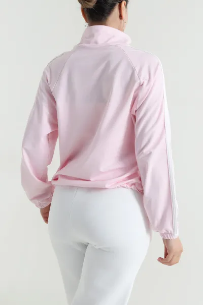 Pembe Yeni Sezon Fermuarlı Kadın Sweat Hırka 483225