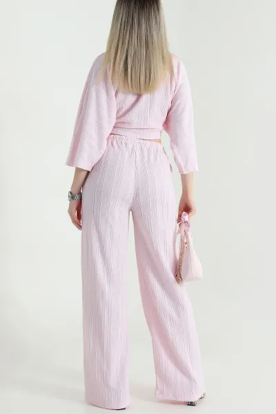 Pembe Yeni Sezon Gofre Kadın İkili Takım 469423