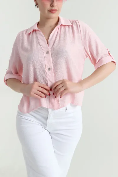 Pembe Yeni Sezon Kadın Gömlek 467230