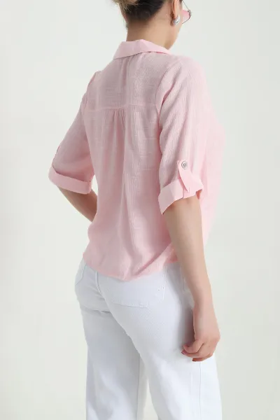 Pembe Yeni Sezon Kadın Gömlek 467230