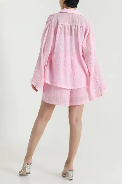 Pembe Yeni Sezon Keten Kadın İkili Takım 477828
