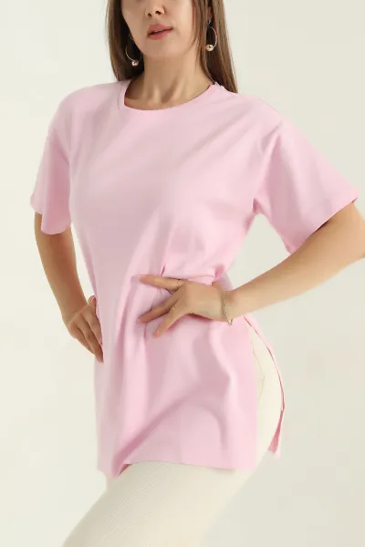 pembe-yirtmacli-bisiklet-yaka-suprem-kadin-tisort-368215