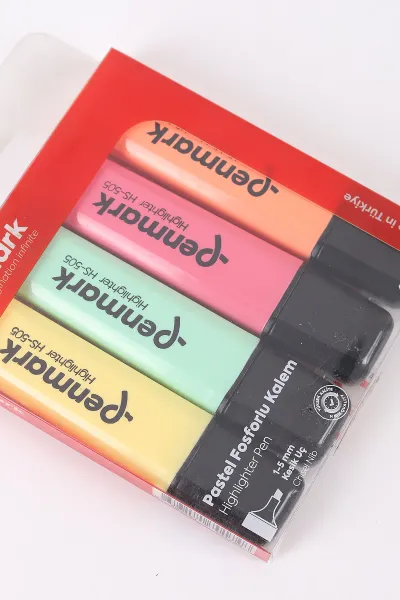 Penmark 4'lü Pastel Fosforlu Kalem 449144