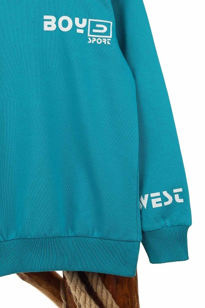 Petrol (13-16 Yaş) Boys Sport Baskılı Erkek Çocuk Sweat 154310