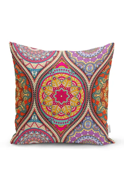 43x43 Dijital Baskılı Fermuarlı Modern Kırlent Kılıfı 272070