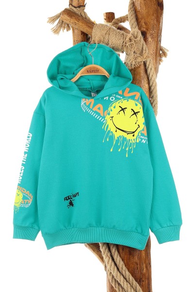 petrol-5-8-yas-feel-happy-baskili-kapusonlu-mevsimlik-erkek-cocuk-sweat-157158