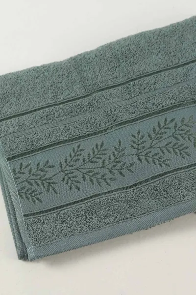 Petrol 50x90 Cm Jakarlı Desenli Bahar Havlu 460455