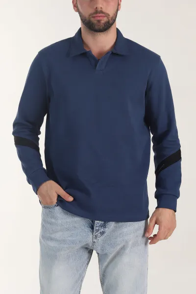 petrol-polo-yaka-erkek-sweatshirt-406883