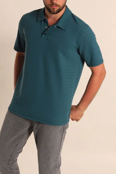 petrol-regular-fit-cizgi-dokulu-dugmeli-polo-yaka-erkek-tisort-276673