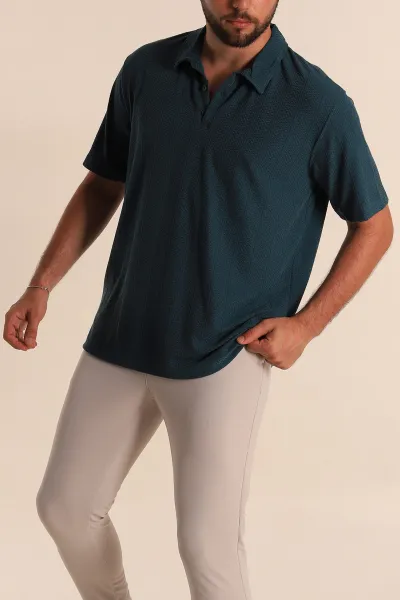 petrol-relaxed-fit-desenli-polo-yaka-erkek-tisort-279208